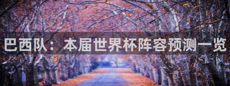 2026世界杯亚洲区预选赛：巴西队：本届世界杯阵容预测一览